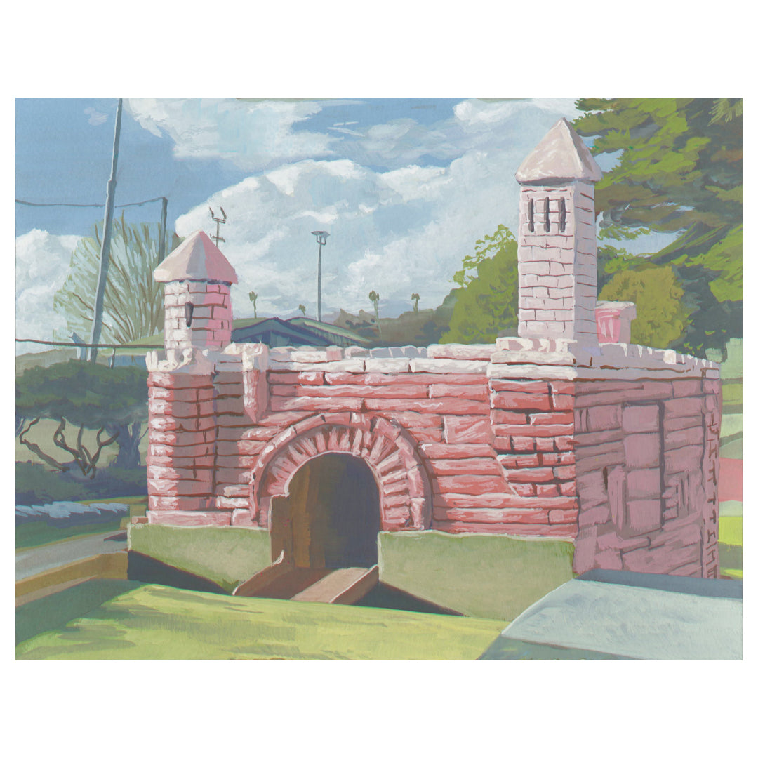Pink Mini Golf Castle