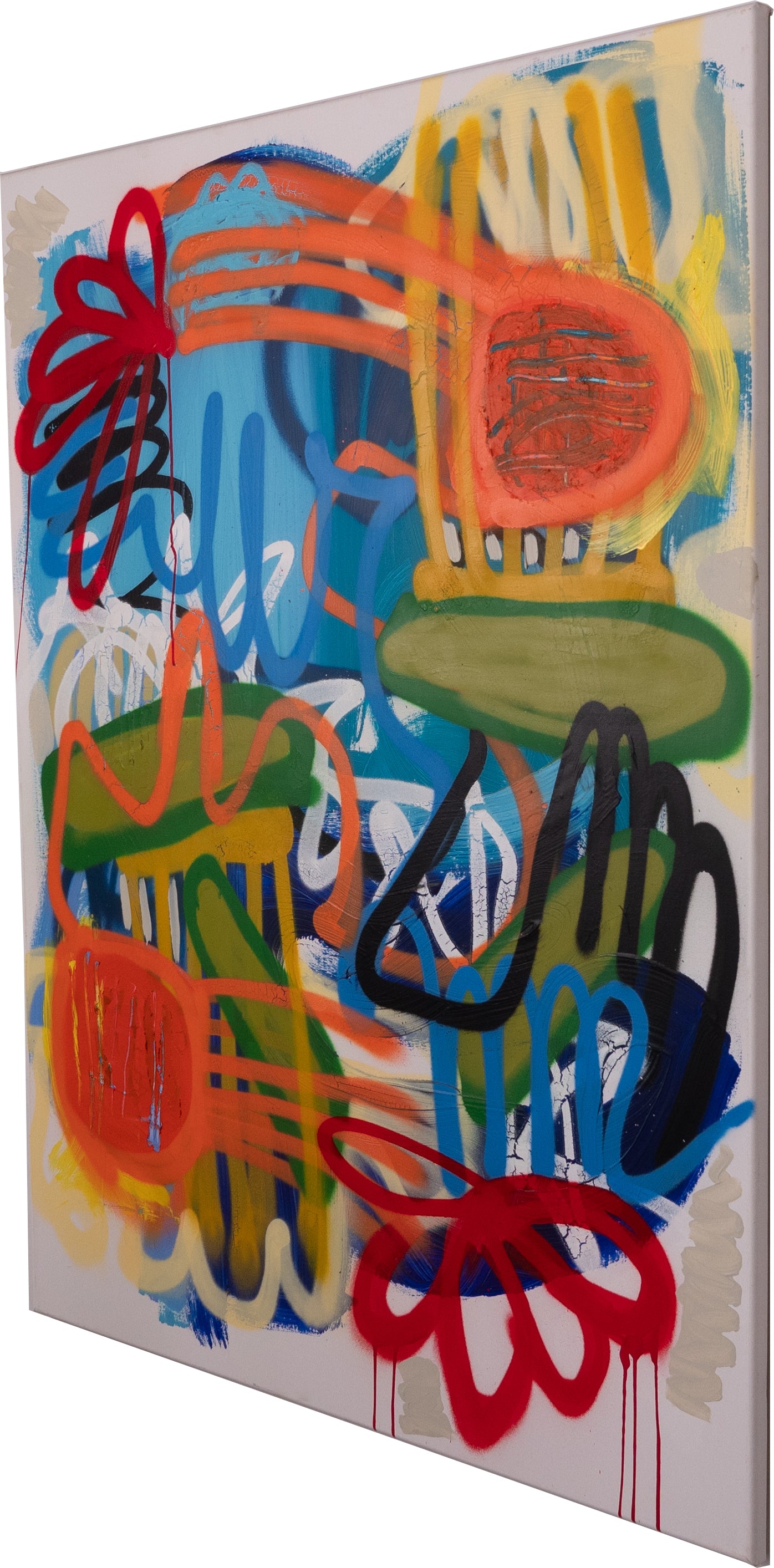 Untitled: Orange Blue Green
