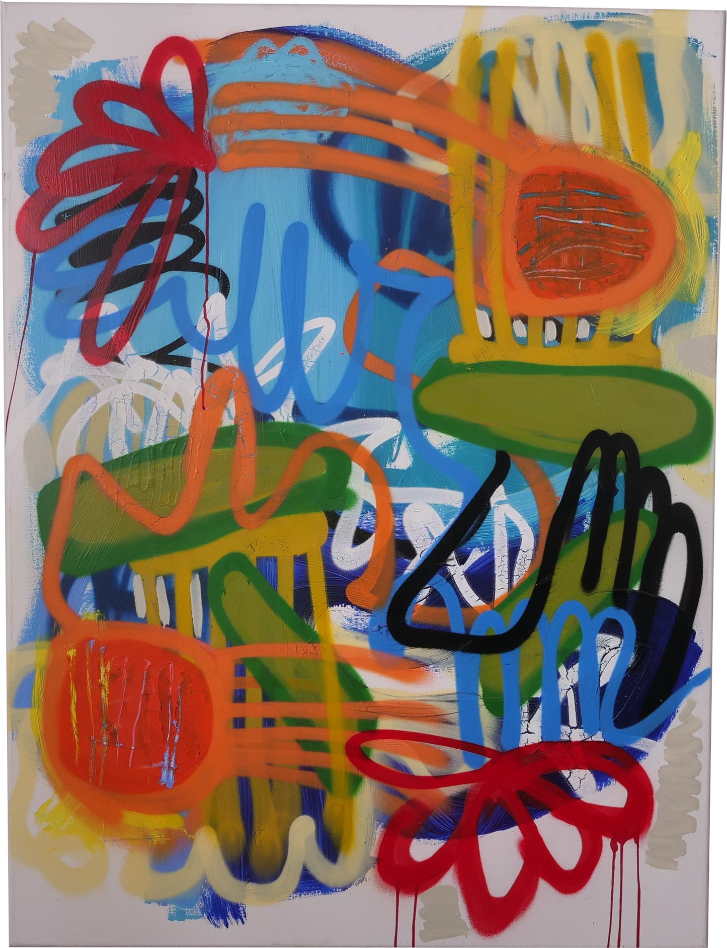 Untitled: Orange Blue Green