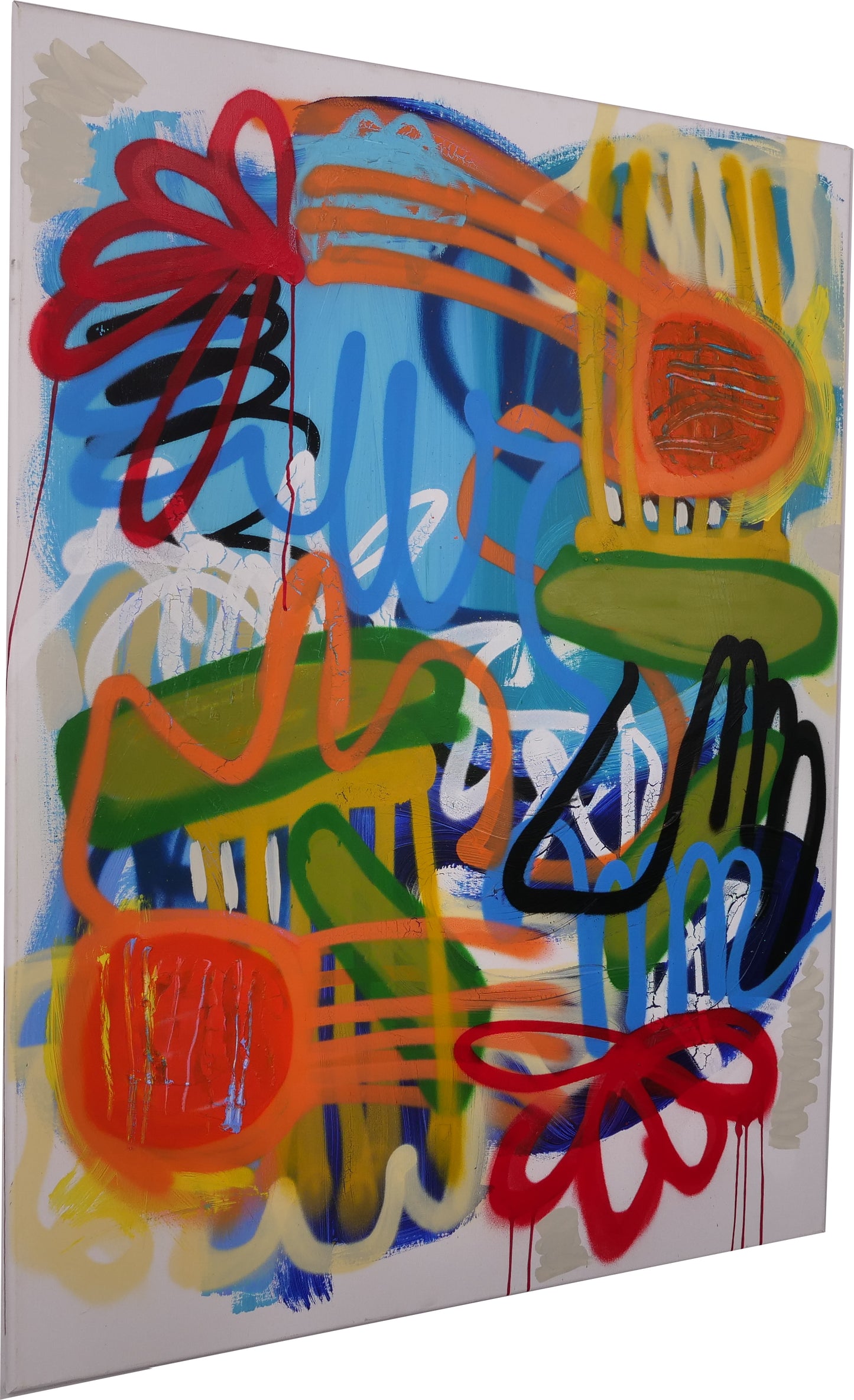 Untitled: Orange Blue Green