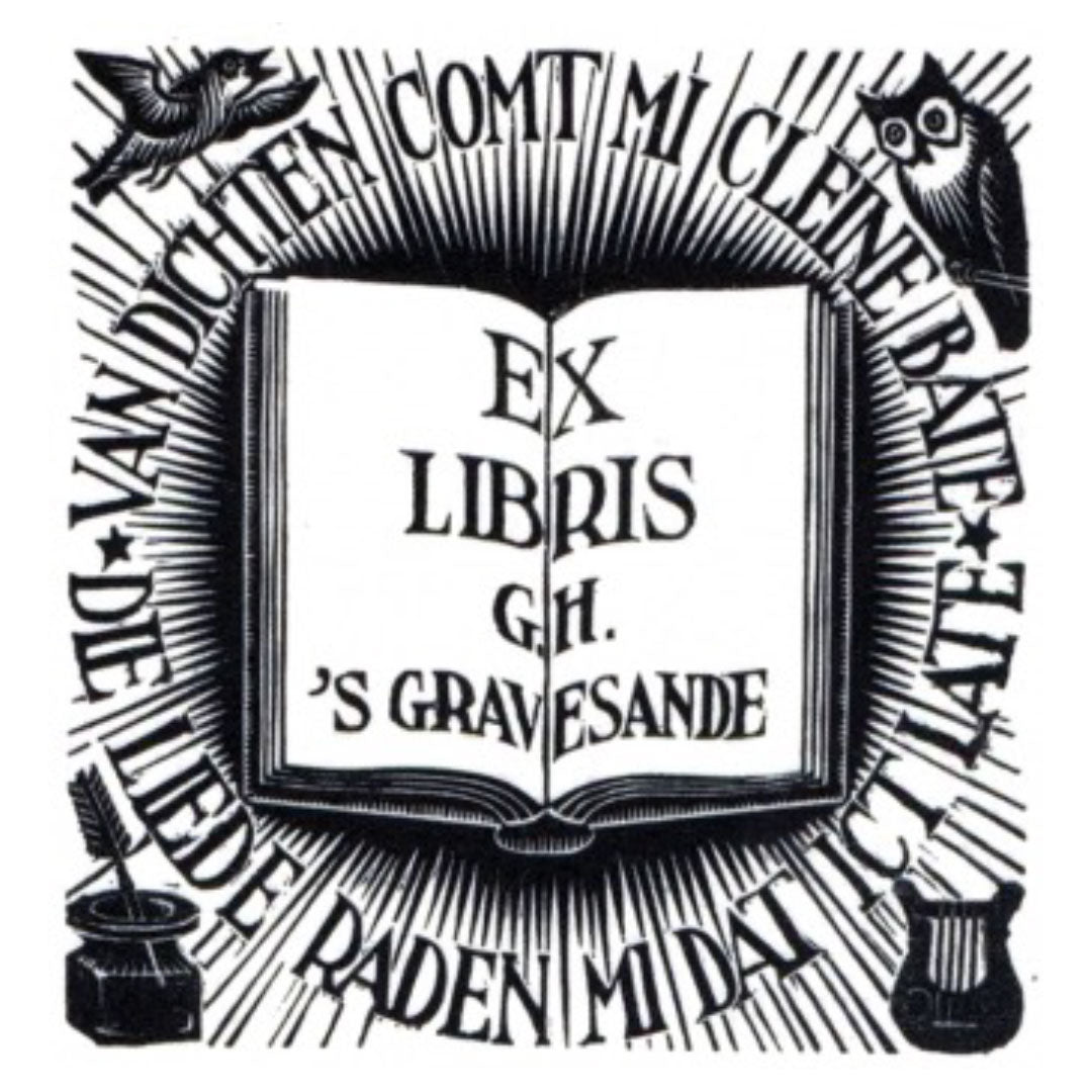 Bookplate G.H.'s - Gravesande #322